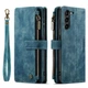 Чехол-кошелек CaseMe Retro Leather с манитом и ремешком для Samsung S23 Plus Бирюзовый - изображение 1