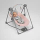 Крісло-гойдалка Lionelo OTTO PINK BABY 69 х 54 х 77 см - рожево-сіра - изображение 6