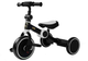 Rower na pedały biegowy LEAN Toys trójkołowy czarno-biały (5903802452686) - obraz 1