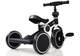 Rower na pedały biegowy LEAN Toys trójkołowy czarno-biały (5903802452686) - obraz 3