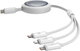 Кабель Baseus Free2Draw 3in1 USB Type-C - Lightning / USB Type-C / micro USB 1.1 м 100 Вт White (AT6932172656447) - зображення 2