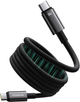 Kabel Baseus Tungsten Gold Magnetic USB Type-C - USB Type-C 1 v 100 W Black (AT6932172662363) - obraz 1