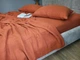 Постельное белье с резинкой SHINE TERRACOTTA, муслин Евро размер, наволочки 50/70 - изображение 6