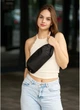 Жіноча тканинна поясна сумка бананка Sambag Чорна (921036414) - зображення 2