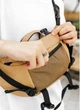 Большая мужская поясная сумка бананка из экокожи SAMBAG Бежевая (861038721) - изображение 3