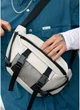 Велика чоловіча поясна сумка бананка з екошкіри SAMBAG Світло-сіра (863038721) - зображення 1