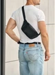 Мужская сумка бананка на пояс из экокожи SAMBAG Черная (834031512) - изображение 4