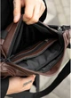 Большая мужская поясная сумка бананка из экокожи SAMBAG Коричневая (860038721) - изображение 7