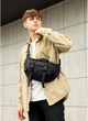 Велика тканинна чоловіча поясна сумка бананка SAMBAG Чорна (877038721) - зображення 2