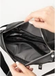 Женская поясная сумка бананка из экокожи SAMBAG Черная с перфорацией (851036414) - изображение 9