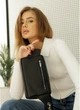 Жіноча сумка бананка на пояс з екошкіри SAMBAG Чорна (793024616) - зображення 6