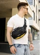 Мужская тканевая сумка через плечо SAMBAG Черная с желтым (10980301517) - изображение 9