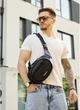 Мужская сумка через плечо из экокожи SAMBAG Черная (9530301017) - изображение 9