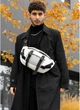 Большая мужская поясная сумка бананка из экокожи SAMBAG Белая (858038721) - изображение 1