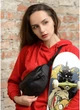 Женская сумка бананка на пояс из экокожи SAMBAG Черная (777024815) - изображение 1