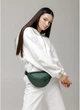 Женская сумка бананка на пояс из экокожи SAMBAG Зеленая (780024815) - изображение 5