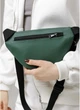 Женская сумка бананка на пояс из экокожи SAMBAG Зеленая (780024815) - изображение 6