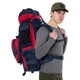 Рюкзак туристичний 2в1 V-90 л 70x40x25см 30x20x12см COLOR поліестер нейлон червоно-синій 159 - зображення 3