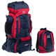 Рюкзак туристичний 2в1 V-90 л 70x40x25см 30x20x12см COLOR поліестер нейлон червоно-синій 159 - зображення 8