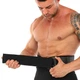 Пояс атлетичний текстильний липучка 350г ширина-20см розмір M EZOUS HARBINGER POWER BELT чорний O-10 - зображення 9