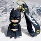 Брелок Бэтмен резиновый объемный Batman DC на ключе, на рюкзак подвеска - изображение 1
