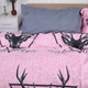 Простынь MirSon Ranforce Elite 17-0516 Noble deers pink 220х240 см (2200004656595) - изображение 3