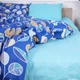 Простынь MirSon Бязь 17-0238-1 Nivesl Синяя King Size 220x240 см 100% Хлопок (2200008615673) - изображение 1