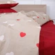Простынь MirSon Ranforce Elite 17-4750 Multicolored hearts 220x240 см (2200008933692) - изображение 1