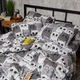 Комплект постільної білизни Moon&Star Бязь Gold Люкс Furry Friends євро 200х220 наволочки 4х70х70 (MS-820009254) - зображення 6