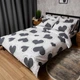 Комплект постільної білизни Moon&Star Бязь Gold Люкс Grey Love Сімейні 160х220х2 наволочки 4х70х70 (MS-820009379) - зображення 1