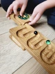 Розвиваюча дерев'яна іграшка доріжка Threewood Монтессорі Marble Track Mountains для дітей від 3 років, розмір 40х10см - зображення 5