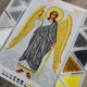 Набір для вишивання бісером Art-Millennium. N-0520 Ангел-Охоронець (срібно-золотий) 20х26 см - зображення 2