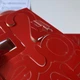 Настенные часы DIY с зеркальным 3D эффектом "Sigma mini" красные - бескаркасные настенные 3Д часы, самоклеящиеся 40 х 40 см (1013920) - изображение 5
