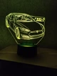 3d-светильник Тесла Tesla S, 3д-ночник, несколько подсветок (на пульте), подарок автолюбителю - изображение 7