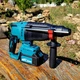 Аккумуляторный перфоратор KRAFFTEC 48V с 2 аккумуляторами 4.0Ah в кейсе - изображение 6