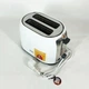 Тостер MAGIO MG-272W 750 Вт, тостер кухонний, тостери для дому, тостерниця, сендвіч-тостери. Колір: білий - зображення 2