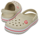 Дитячі крокси для дівчинки Crocs Crocband Clogs Stucco/Melon (29/30, бежевий) - изображение 1