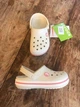 Дитячі крокси для дівчинки Crocs Crocband Clogs Stucco/Melon (29/30, бежевий) - изображение 2