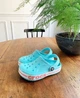 Дитячі крокси для дівчинки Crocs Bayaband Kids Clog Ice Blue/Melon (34/35, бірюзовий) - изображение 2