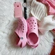 Дитячі крокси для дівчинки Crocs Baya Clog Kids Pink Lemonade (29/30, рожевий) - зображення 3