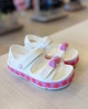 Крокс сандалі білі дитячі crocs crocband cruiser pet sandal white pink tweed (34/35, білий) - зображення 6