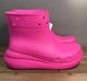 Жіночі гумові чоботи Crocs Crush Rain Boot Juice (36, яскраво-розовий) - зображення 7