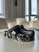 Чоловічі крокси Crocs Baya Marbled Clog Black/White (48/49, чорний) - зображення 5