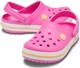 Дитячі крокси для дівчинки Crocs Crocband Kids Electric Pink / Cantaloupe (34/35, рожевий) - зображення 1