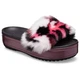 Жіночі шльопанці Crocs Crocband Slide Platform So Luxe Clog Black / Burgundy (38-39, чорний) - изображение 2