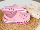 Дитячі крокси для дівчинки Crocs Kids Bayaband Clog Ballerina Pink/Candy Pink (27/28, рожевий) - изображение 2