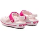 Дитячі сандалії для дівчинки Crocs Crocband Sandal Kids Barely Pink (25/26, бежевий) - изображение 4