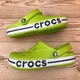 Дитячі крокси-сабо для хлопчика Crocs Bayaband Clog Kids' Lime Punch/Navy (25/26, зелений) - изображение 12