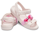 Дитячі сандалії для дівчинки Crocs Keeley Charm Sandal Barely Pink (24/25, бежевий) - зображення 1