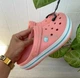 Жіночі крокси Crocs Crocband Melon/Ice Blue Clog (42-43, розовий) - зображення 4